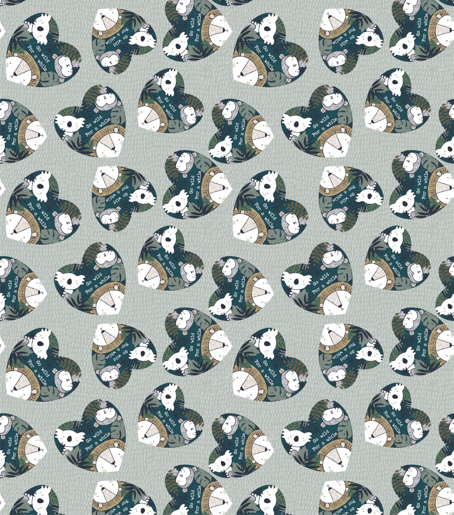 Springs Creative Stay Wild at Heart Cotton Fabric